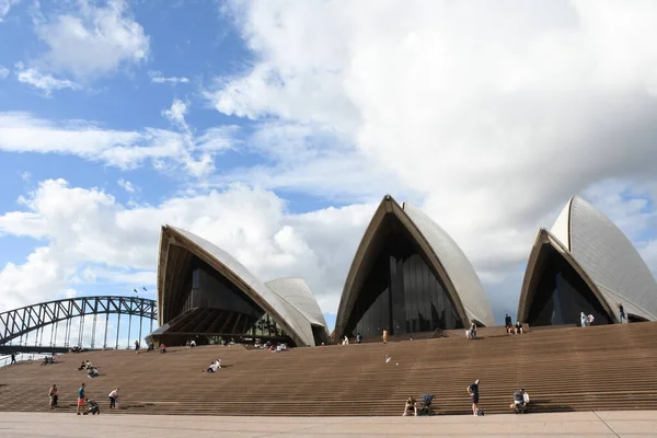 Sydney Australia Lutego 2021 Urzekający Widok Słynną Operę Sydney Australii — Zdjęcie stockowe