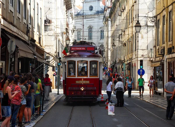 Лисбон Португал Сентября 2014 Года Старый Трамвай Лиссабоне Португалия — стоковое фото