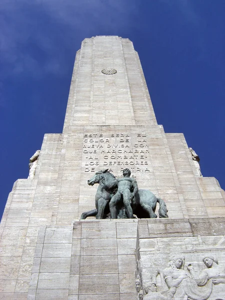 Plan Vertical Mémorial Drapeau National Rosario Argentine — Photo