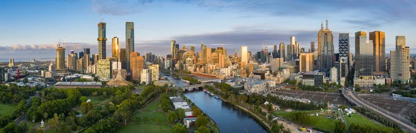 Melbourne Australia Lut 2020 Panoramiczny Obraz Wspaniałego Miasta Melbourne Australia — Zdjęcie stockowe