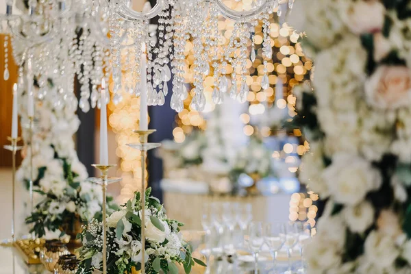 View Beautiful Floral Decorations Wedding — Fotografia de Stock