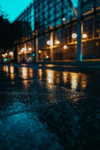 Beautiful Shot Street Night Rain — Stockfoto