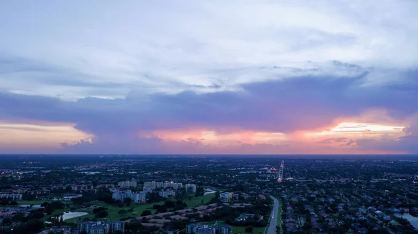 Красивый Панорамный Вид Одессу Закате Облачным Небом — стоковое фото