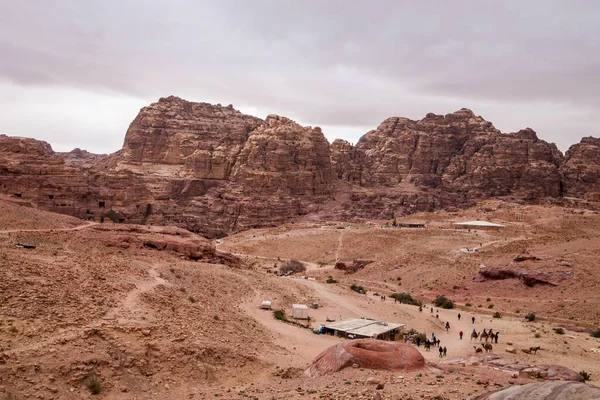Montanhas Rochosas Perto Petra Jordânia — Fotografia de Stock