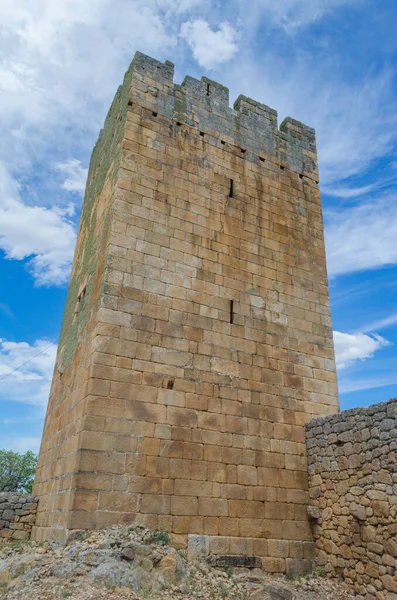 Castillo Medieval Estilo Románico Longroiva Portugal Concepto Arqueología Arquitectura —  Fotos de Stock