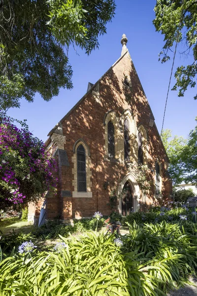 Εγκαταλελειμμένη Εκκλησία Στο Camp Street Στο Beechworth Περιφερειακή Βικτώρια Αυστραλία — Φωτογραφία Αρχείου
