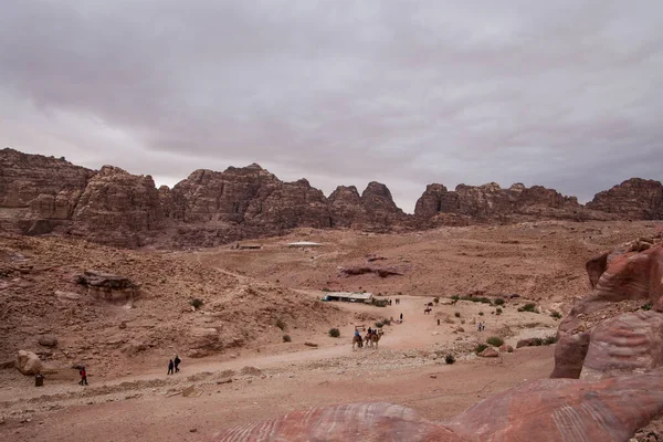 Skaliste Góry Pobliżu Petry Jordania — Zdjęcie stockowe