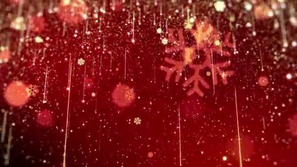 Weihnachten Glüht Magischer Hintergrund — Stockvideo