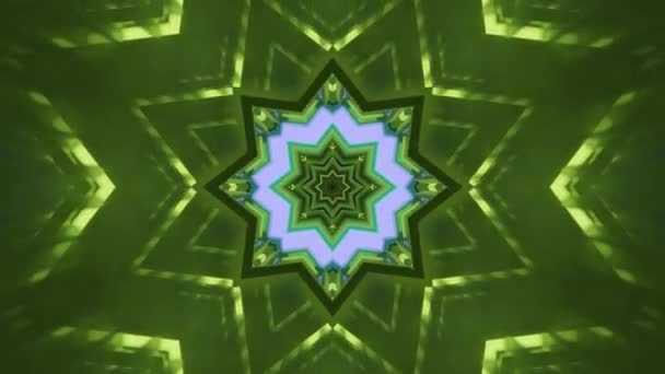 Abstrakte Kaleidoskopische Lichter Hintergrund — Stockvideo