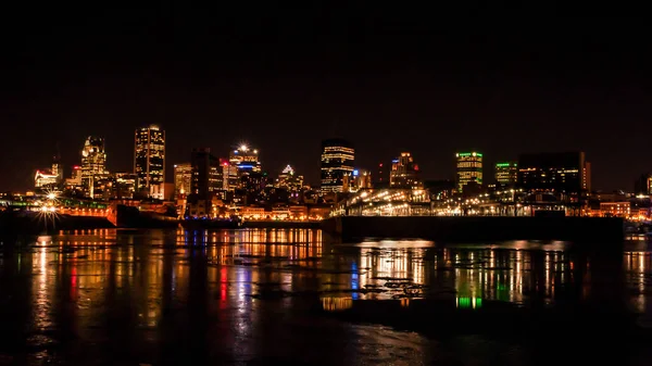 Scenic View Illuminated Buildings Night — Stock Photo, Image