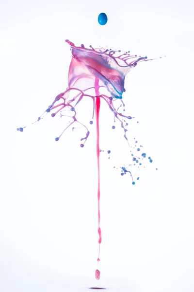 Una Ilustración Abstracta Líquido Colorido Sobre Fondo Blanco — Foto de Stock