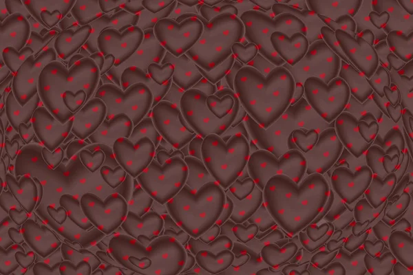 Ein Abstraktes Tapetendesign Mit Herzförmigem Muster — Stockfoto