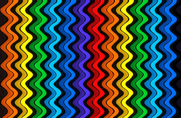 一种用于墙纸设计的抽象彩虹条纹纹理 — 图库照片