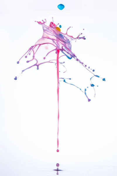 Una Ilustración Abstracta Líquido Colorido Sobre Fondo Blanco — Foto de Stock