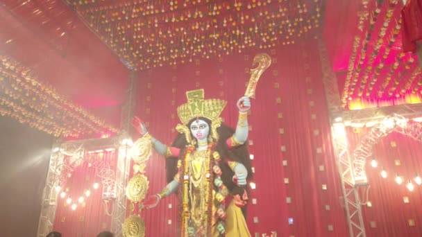 Εορταστική Διακόσμηση Θρησκευτική Γιορτή Στην Ινδία — Αρχείο Βίντεο