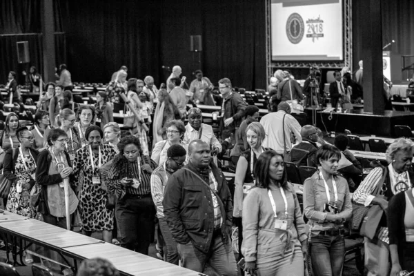 Johannesburg Zuid Afrika Okt 2021 Grijze Portret Van Gasten Conferentie — Stockfoto