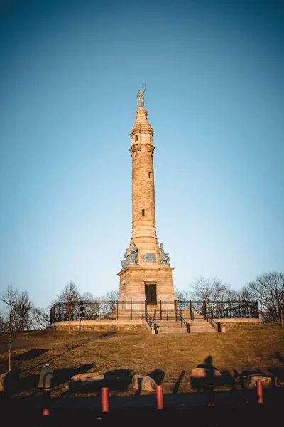 Μνημείο Στρατιωτών Και Ναυτικών Στο East Rock Park New Haven — Φωτογραφία Αρχείου