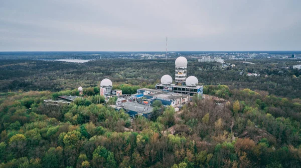 Eine Luftaufnahme Des Teufelsbergs Berlin Deutschland — Stockfoto