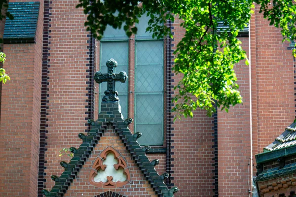 십자가 모양의 건물들이 로지은 아름다운 — 스톡 사진