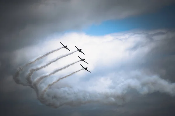 Row Jets Flying Sky Celebration — Stockfoto