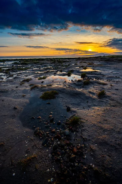 Una Vista Fascinante Hermoso Paisaje Marino Atardecer Escénico — Foto de Stock