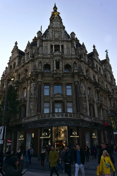 Antwerp Belgien Okt 2019 Vertikal Bild Vackra Meir Shopping Street — Stockfoto