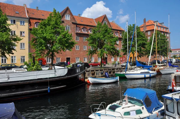 Kodaň Dánsko Listopad 2021 Lodě Kanálu Christianshavn Kodani Dánsko — Stock fotografie