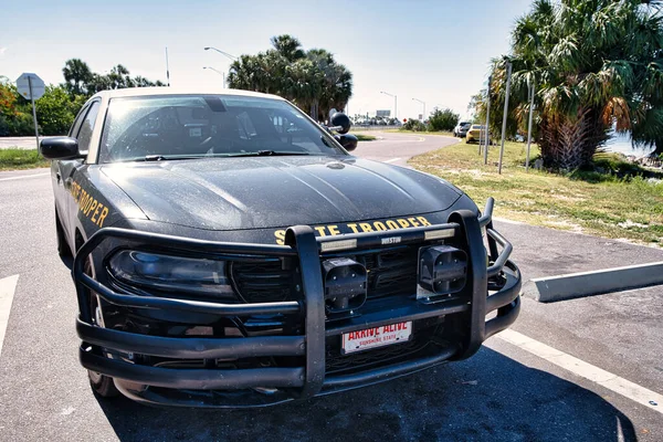 Petersburg United States May 2021 Florida State Trooper Car Parked — 图库照片