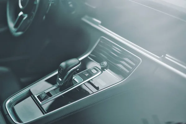 Close Interior Carro Luxo — Fotografia de Stock