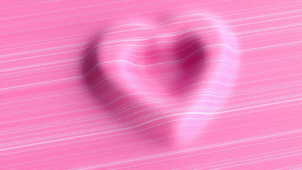 Corazón Rosa Abstracto Para Fondo Del Día San Valentín Con — Foto de Stock