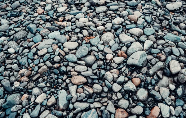 Detailní Záběr Kameny Pláži — Stock fotografie