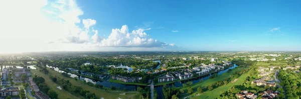 Panoramiczny Widok Fort Lauderdale Florydzie Słoneczny Dzień — Zdjęcie stockowe