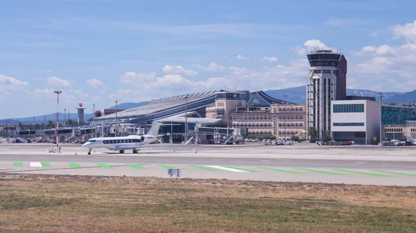 Nice France Août 2020 Terminal Tour Aire Trafic Aéroport Nice — Photo