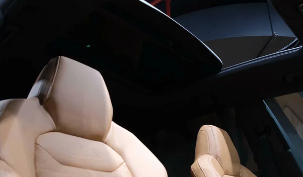 Ingolstadt Germany Dec 2021 Luxurious Comfortable Modern Car Interior 자동차 — 스톡 사진