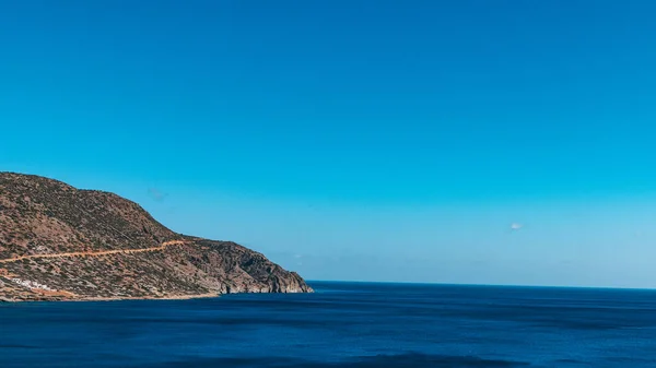 Una Costa Pintoresca Isla Creta Pacífico Mar Azul Grecia —  Fotos de Stock