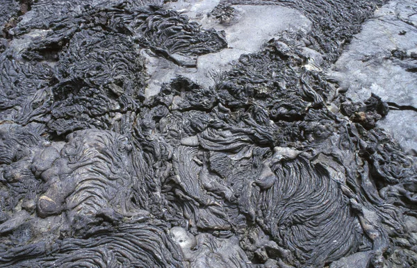 Lava Congelada Arquipélago Vulcânico Das Ilhas Galápagos Equador — Fotografia de Stock