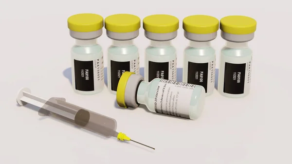 Szczepionka Pfizer Obrazu Koronawirusa Sars Covid — Zdjęcie stockowe