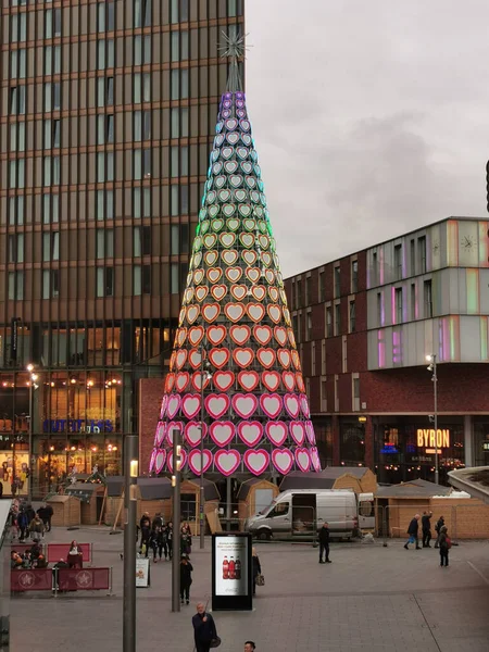 Liverpool Reino Unido Nov 2021 Decorações Natal Liverpool Johns Shopping — Fotografia de Stock