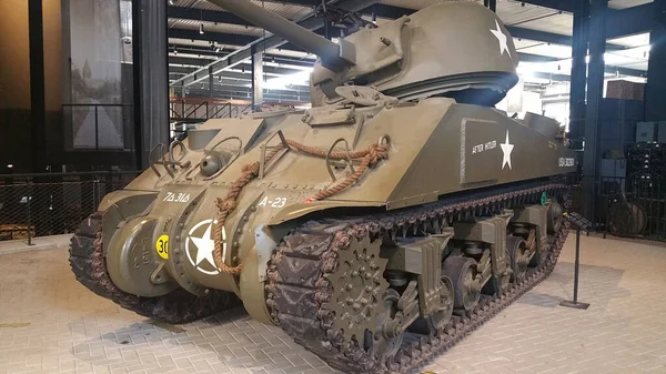 Overloon Netherlands Mai 2021 Sherman Crab Tank Overloon War Museum – stockfoto