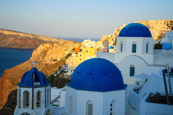 Beautiful View Oia Santorini Greece Island Sunset — Stock Photo, Image