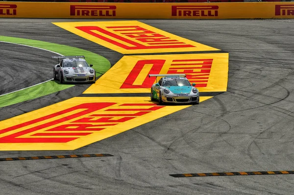 Barcelona Španělsko Května 2014 Krásný Výhled Porsche Supercup Circuit Barcelona — Stock fotografie