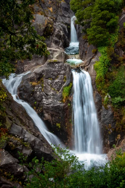 Beautiful View Waterfall Cascata Arado Portugal — Stockfoto