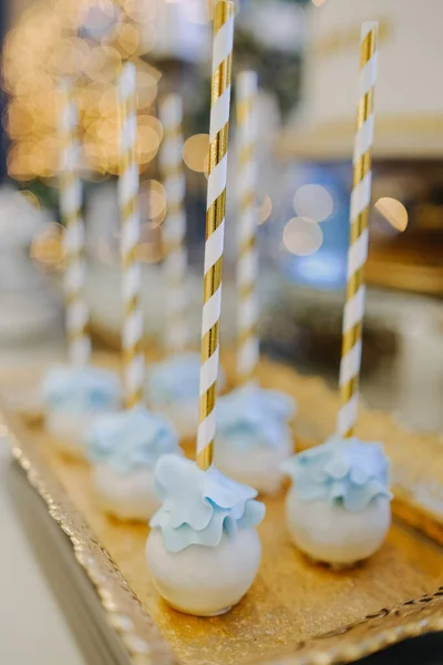 Una Toma Vertical Deliciosos Postres Los Palos — Foto de Stock