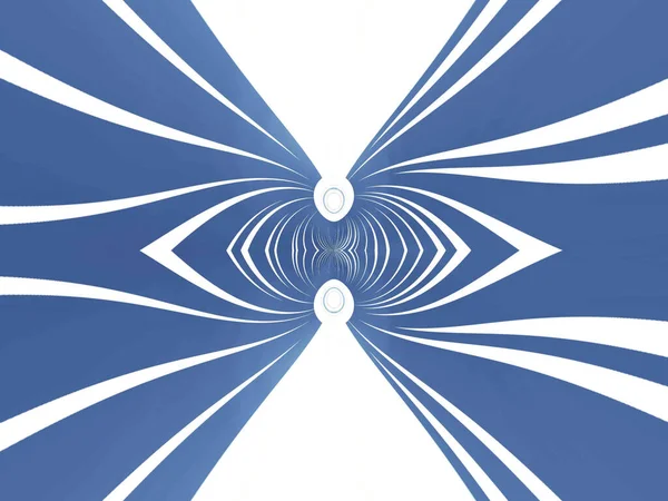 강조와 파란색 모양을 이루는 선들에 대칭적 — 스톡 사진