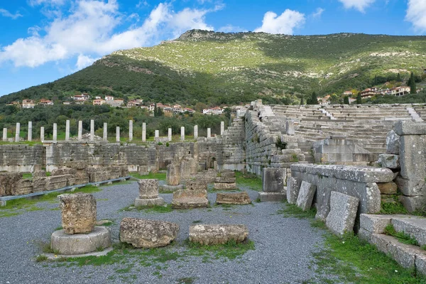 그리스의 펠로폰네소스에 고고학적 유적지의 그리스에서 가운데 — 스톡 사진