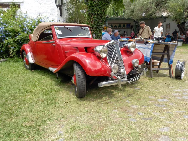 Lomas Zamora Buenos Aires Argentina 2021 Vintage Red French Citroen — Foto de Stock