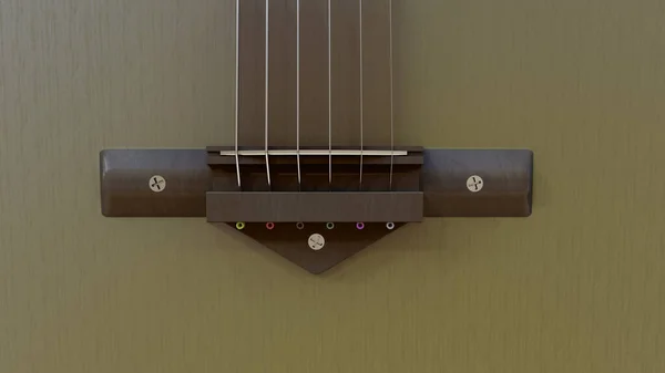 Klasik Ahşap Akustik Gitar Doğal Kol — Stok fotoğraf