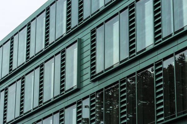 Close Edifício Vidro Moderno Duisburg Alemanha — Fotografia de Stock