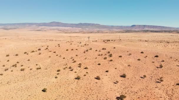 Aerial View Desert — Stock Video