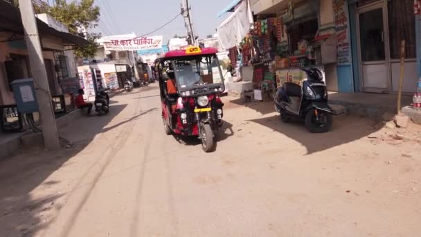 Imágenes Indias Del Mercado Callejero Pueblo — Vídeo de stock